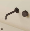 Hotbath Guy Row GY005REXT afbouwdeel voor Inbouw wastafelkraan 20cm - Geborsteld messing PVD