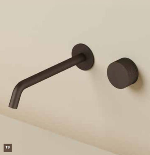 Hotbath Guy Row GY005REXT afbouwdeel voor Inbouw wastafelkraan 25cm - Geborsteld messing PVD