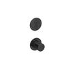 Hotbath Cobber PB7009EXT afbouwdeel inbouwthermostaat met 2 pushbuttons - gepolijst zwart PVD