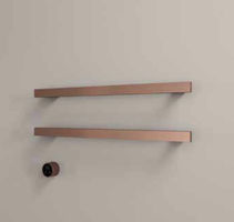 Hotbath &More Rails Square handdoekwarmerset 80cm - 2 stangen - tuscan bronze