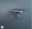 Hotbath &More SHA08 handdoekring voor planchet - geborsteld messing PVD
