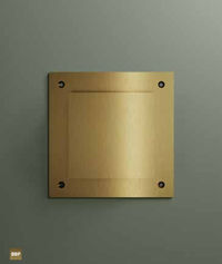 Hotbath &More ventilatierooster - vierkant - met schroeven - geborsteld koper PVD