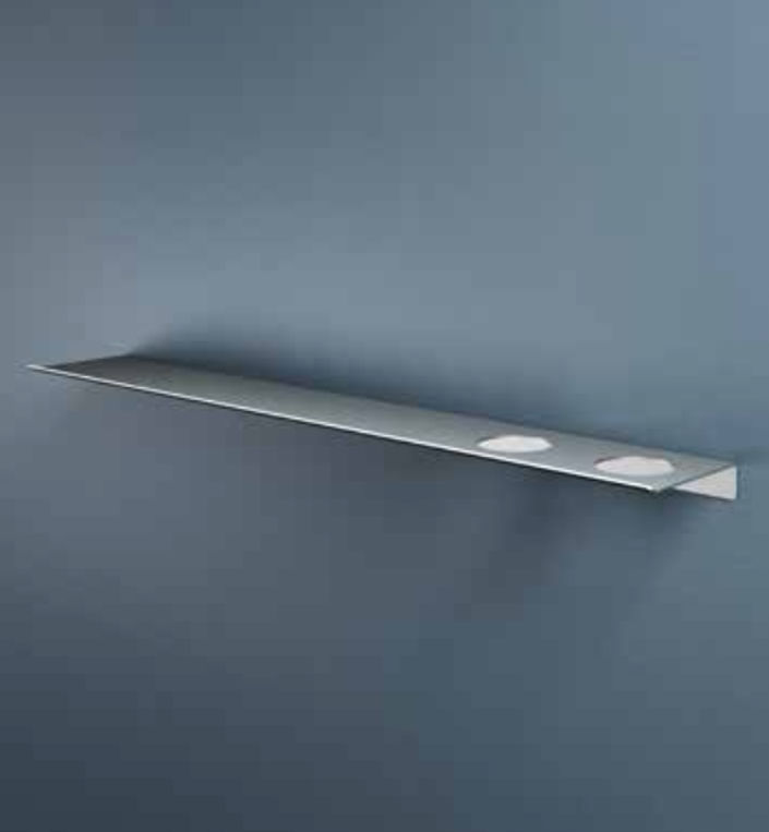 Hotbath &More planchet 80cm - 2 uitsparingen - mat wit