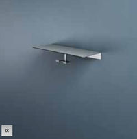 Hotbath &More SHA06 haak voor wisser voor planchet - geborsteld gunmetal PVD