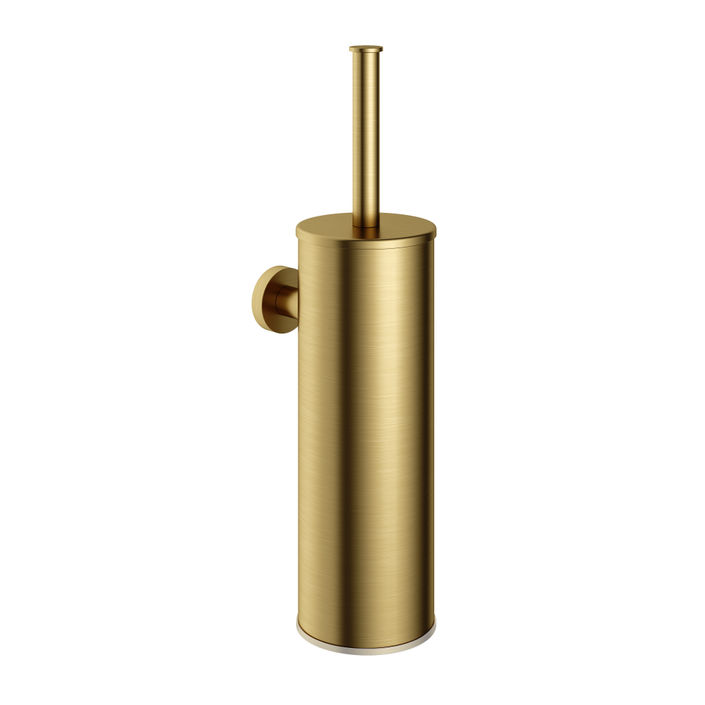 Hotbath &More BAA11 toiletborstelhouder wandmodel - Geborsteld messing PVD
