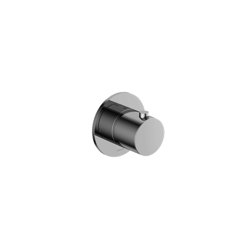 Hotbath Cobber CB7001EXT afbouwdeel inbouwthermostaat - gepolijst zwart PVD