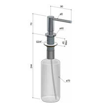 Hotbath Cobber CBA21 inbouw zeepdispenser - mat wit
