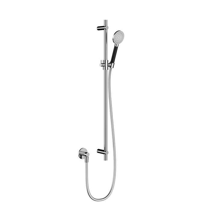 Hotbath Cobber M308 glijstangset 90cm ronde handdouche - geborsteld zwart PVD