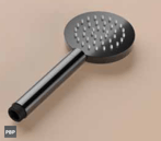 Hotbath M355 handdouche rond - Geborsteld nikkel