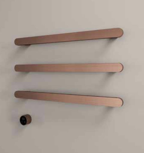 Hotbath &More Rails Soft Square handdoekwarmerset 80cm - 3 stangen - chroom