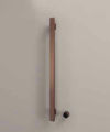 Hotbath &More Rails Square handdoekwarmerset 135cm - 1 stang - geborsteld koper PVD