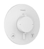Hansgrohe Ecostat Comfort S afbouwdeel voor inbouwthermotaat voor 2 functies - mat wit