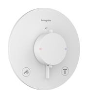Hansgrohe Ecostat Comfort S afbouwdeel voor inbouwthermotaat voor 2 functies - mat wit