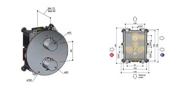 Hotbath Cobber IBS20A inbouw doucheset - staafhanddouche - 25cm hoofddouche - 15cm plafondbuis - wandhouder - gepolijst zwart PVD