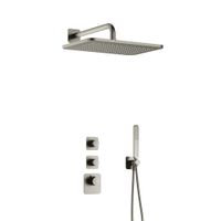 Hotbath Gal IBS40 inbouw doucheset High Flow met 2 stopkranen met gl106 - Geborsteld nikkel