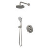 Hotbath Buddy IBS12A inbouw doucheset - 3-standen handdouche - 20cm hoofddouche - 30cm plafondbuis - glijstang - geborsteld nikkel