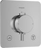 Hansgrohe Ecostat Comfort Q afbouwdeel voor inbouwthermotaat voor 2 functies - chroom