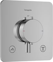 Hansgrohe Ecostat Comfort Q afbouwdeel voor inbouwthermotaat voor 2 functies - chroom