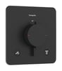 Hansgrohe Ecostat Comfort Q afbouwdeel voor inbouwthermotaat voor 2 functies - mat zwart