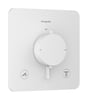 Hansgrohe Ecostat Comfort Q afbouwdeel voor inbouwthermotaat voor 2 functies - mat wit