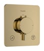 Hansgrohe Ecostat Comfort Q afbouwdeel voor inbouwthermotaat voor 2 functies - polished gold optic