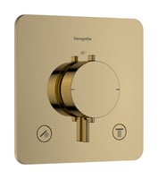 Hansgrohe Ecostat Comfort Q afbouwdeel voor inbouwthermotaat voor 2 functies - polished gold optic