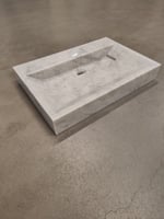 TWEEDEKANS - Forzalaqua Bellezza carrara gepolijst 60x40x9cm zonder kraangaten