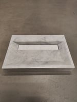TWEEDEKANS - Forzalaqua Bellezza carrara gepolijst 60x40x9cm zonder kraangaten
