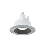 Geborsteld metal black