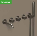 Geborsteld metal black PVD