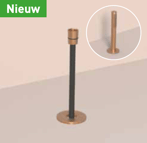 Geborsteld metal black PVD