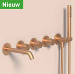 Geborsteld mat goud PVD