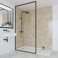 Multipanel classic wandpaneel 240x58cm - hydrolock - travertine