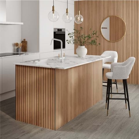 Naturepanel wandpaneel 270x58cm - hydrolock - brown cuneo