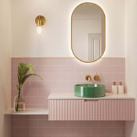 Multipanel Tile metro wandpaneel 240x58cm - hydrolock - Antique Rose