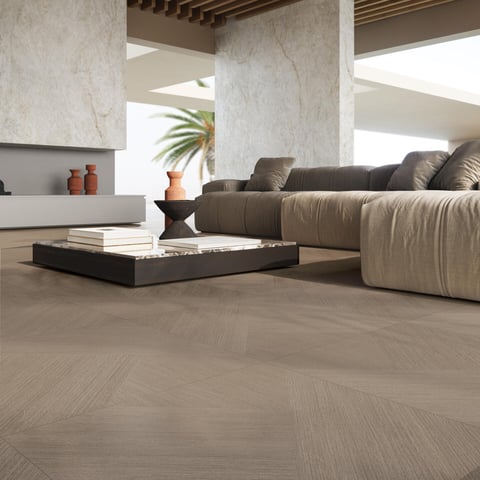 Rak Papyrus tegel 60x60cm - brown - A
