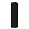 Ink hoge kast 169x35cm - houten keerlijst - 2 deuren - links/rechts - front vlak -  fineer matt intens black