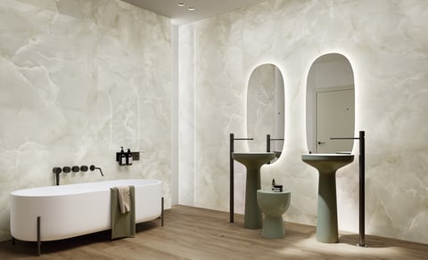 Fondovalle Onyx wandtegel 60x120cm - ice