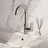 Brauer Brushed Edition wastafelkraan hoog cascade - hendel 3 - geborsteld RVS PVD