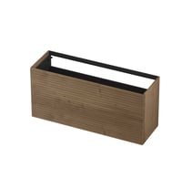 Ink onderkast 140x45cm - push to open - 2 lades - horizontaal gefreesd - fineer ash grey
