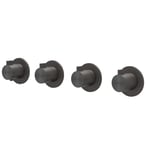 Geborsteld carbon black PVD