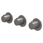 Geborsteld metal black PVD