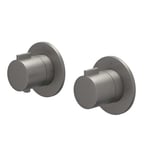 Geborsteld metal black PVD