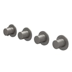 Geborsteld metal black PVD