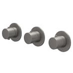 Geborsteld metal black PVD