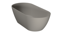 Alvoro Solid vrijstaand bad 170x80cm Solid Surface - pebble grey