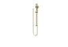 IVY glijstangset - doucheslang 150cm - 3 standen handdouche - geborsteld mat goud PVD