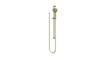 IVY glijstangset - doucheslang 150cm - 3 standen handdouche - geborsteld mat goud PVD
