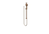 IVY glijstangset - doucheslang 150cm - 3 standen handdouche - geborsteld mat koper PVD
