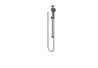 IVY glijstangset - doucheslang 150cm - 3 standen handdouche - geborsteld metal black PVD